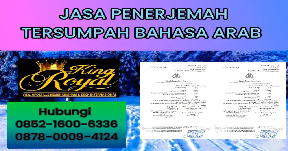 Jasa Penerjemah Tersumpah Bahasa Arab