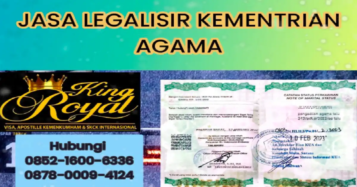 Jasa Legalisir Kementrian Agama (KEMENAG)